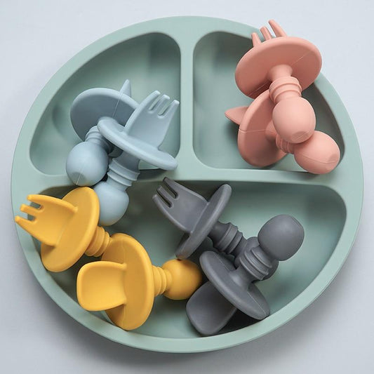 CuttieSpoon™ | Cuillère et fourchette pour bébé | Maman - Salon Fournier