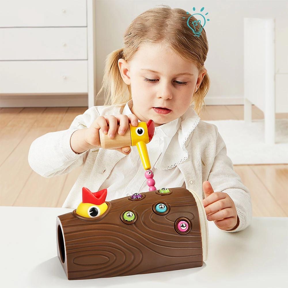 FeedingBird™ - Jouets magnétique attrape - ver | Jeux enfants - Salon Fournier