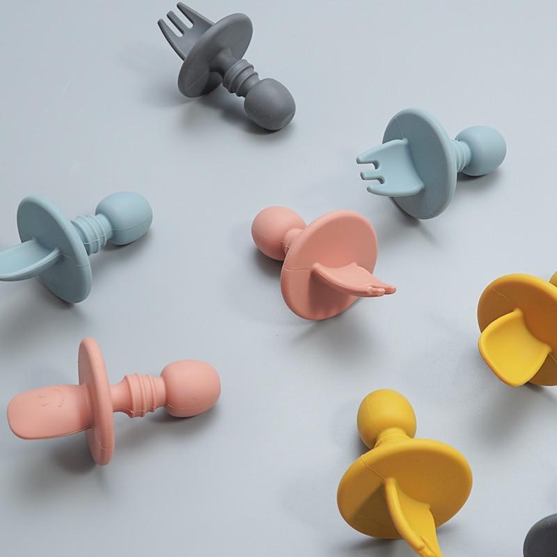 CuttieSpoon™ | Cuillère et fourchette pour bébé | Maman - Salon Fournier