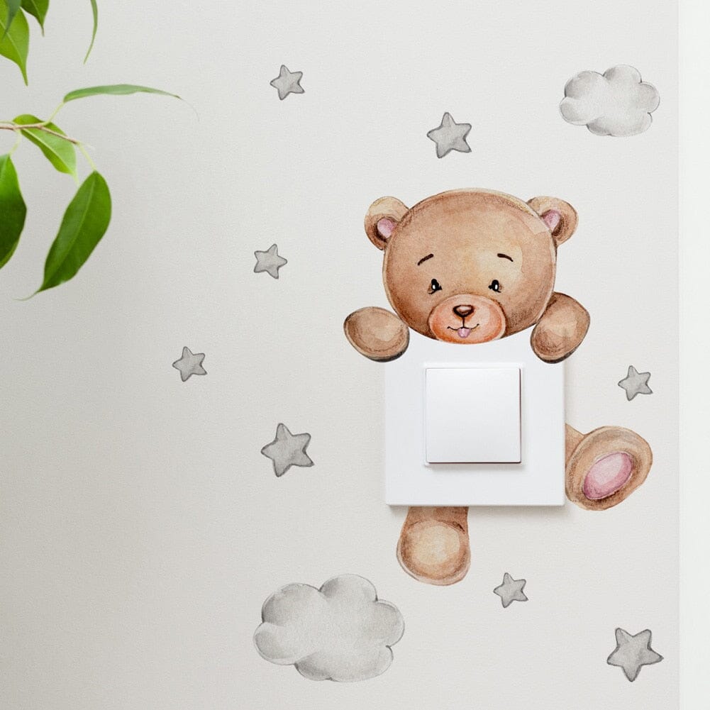 Stickybear™ - Sticker ourson décoratif | Chambre d'enfants - Salon Fournier